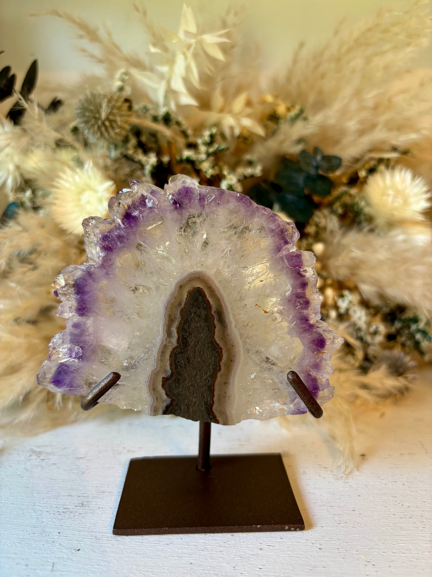 Amethyst stalactite flower from Uruguay