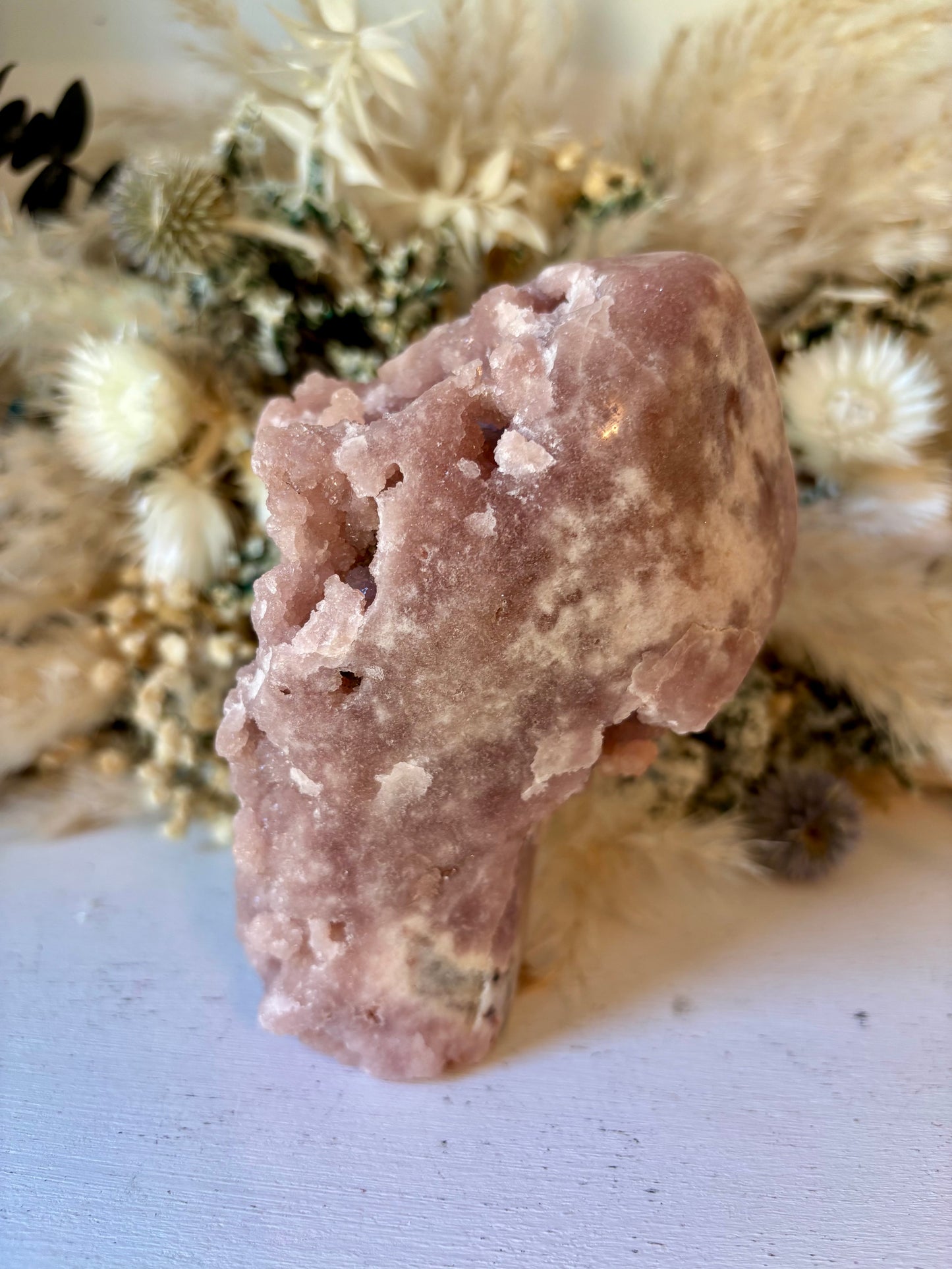 Druzy pink amethyst free form from Brazil