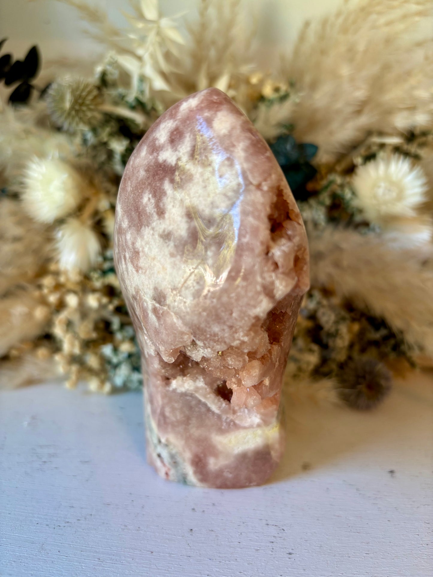 Druzy pink amethyst free form from Brazil