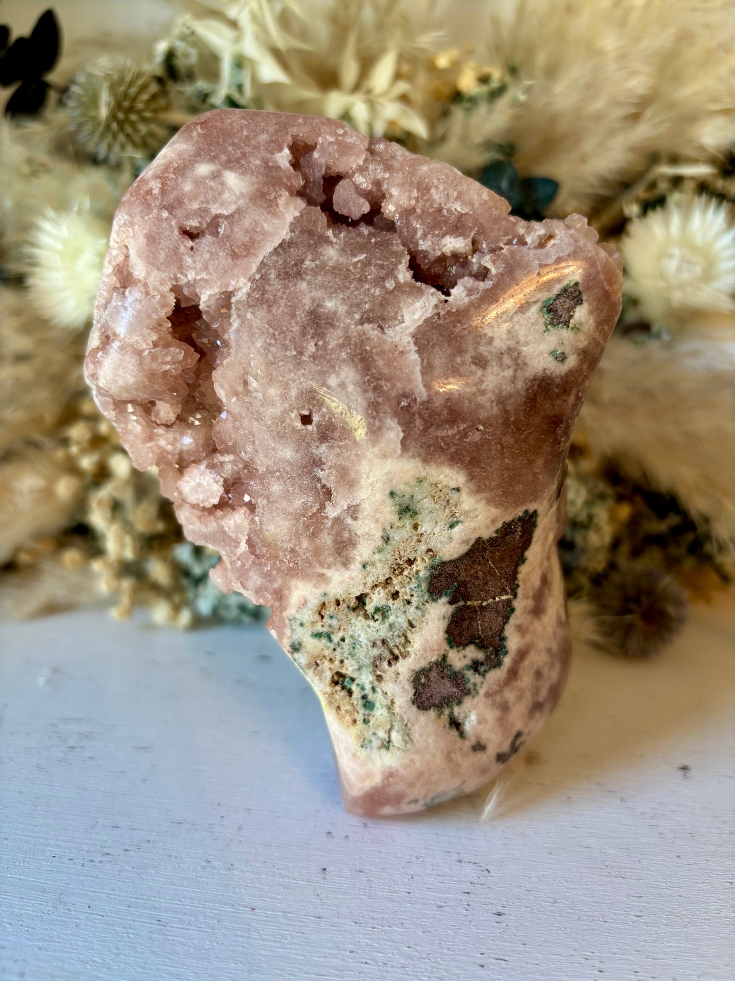 Druzy pink amethyst free form from Brazil