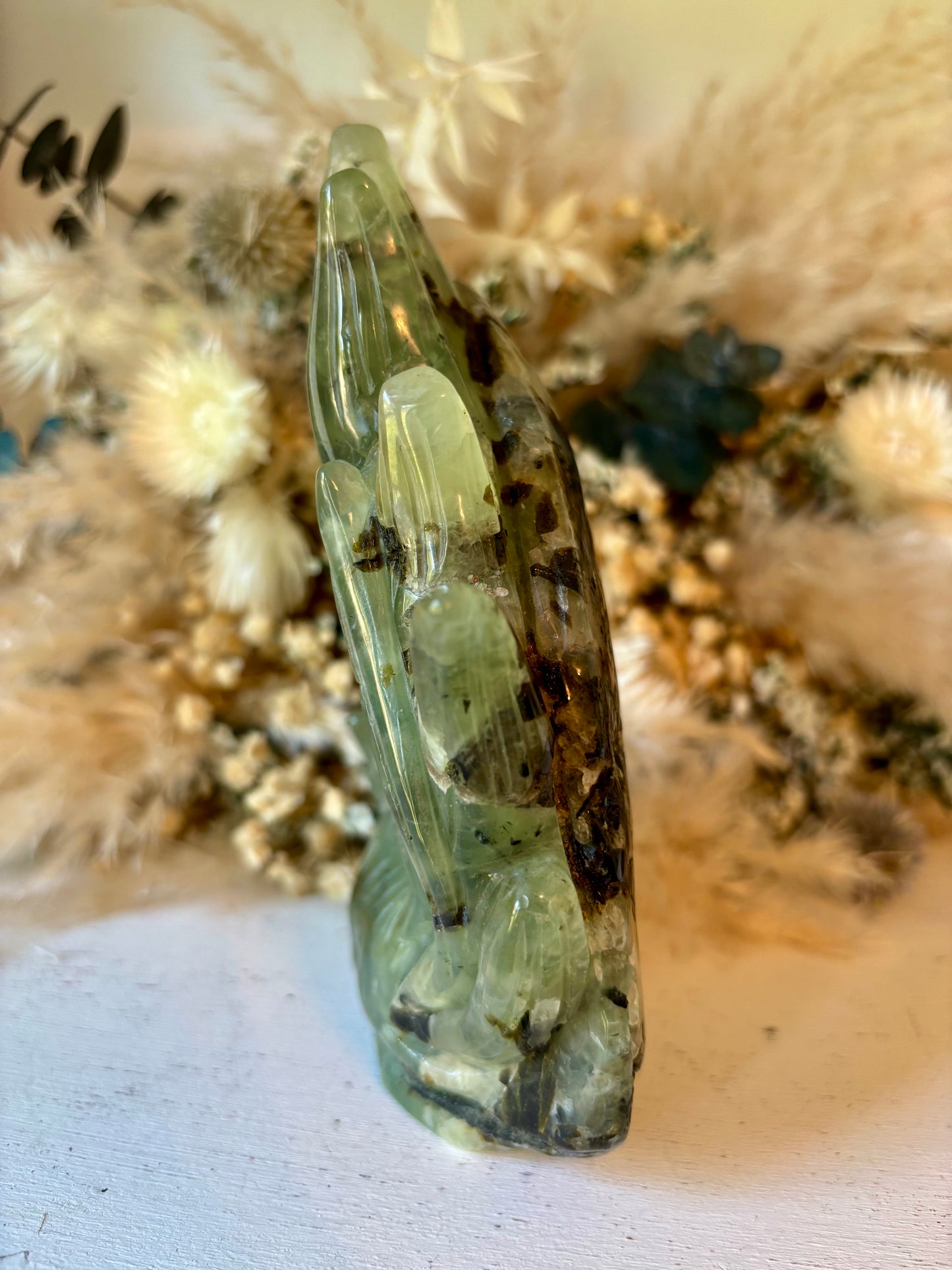 Prehnite nine-tailed fox, kitsune