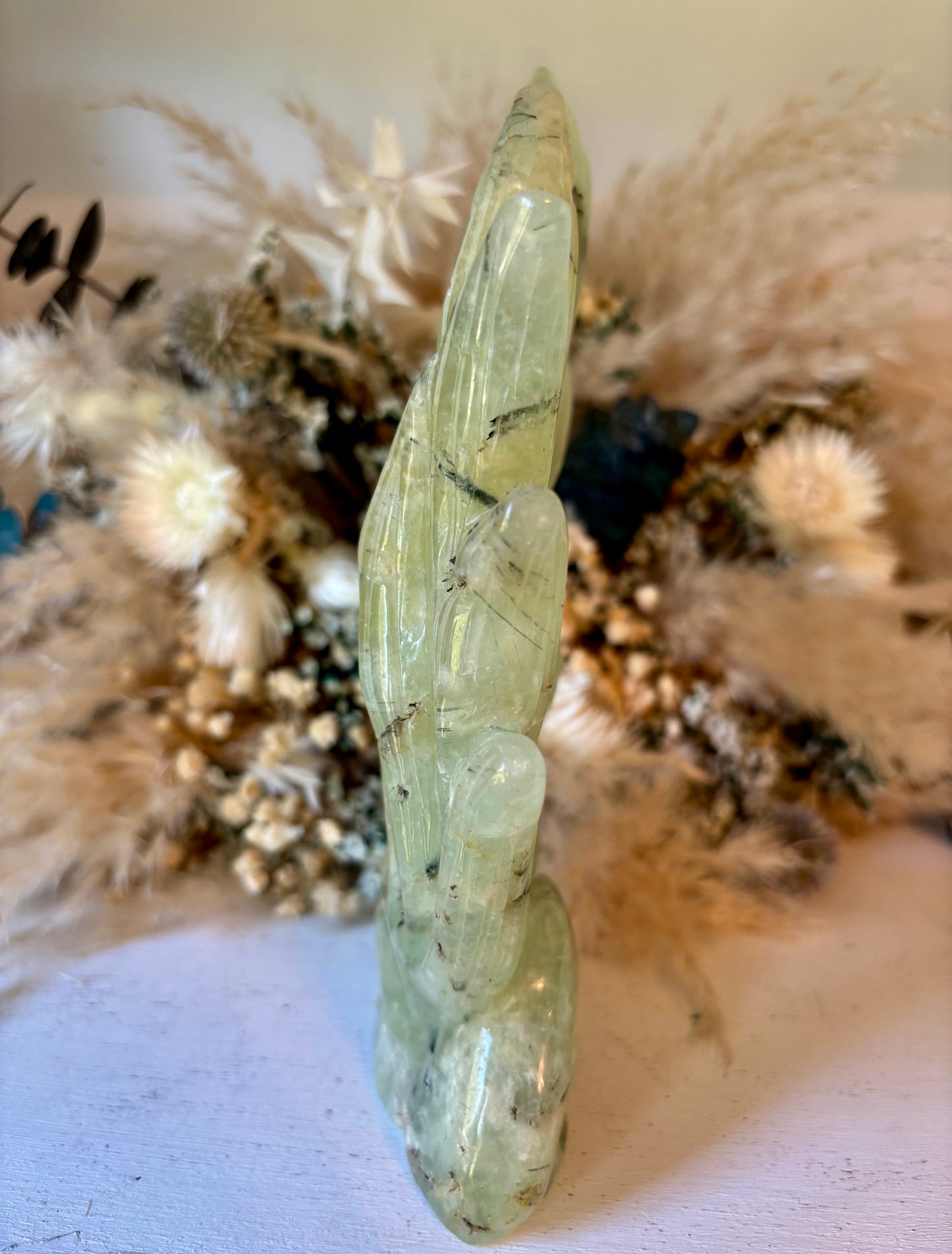 Prehnite nine-tailed fox, kitsune