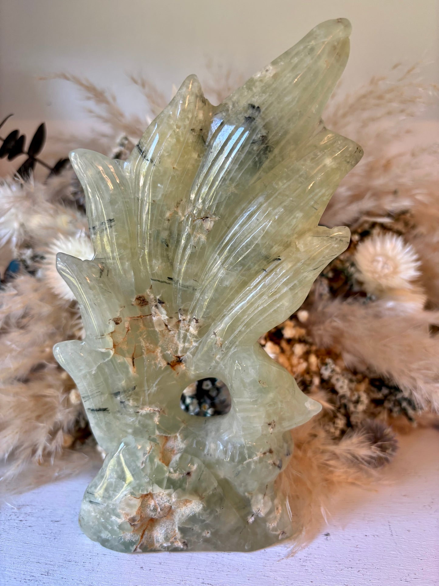 Prehnite nine-tailed fox, kitsune