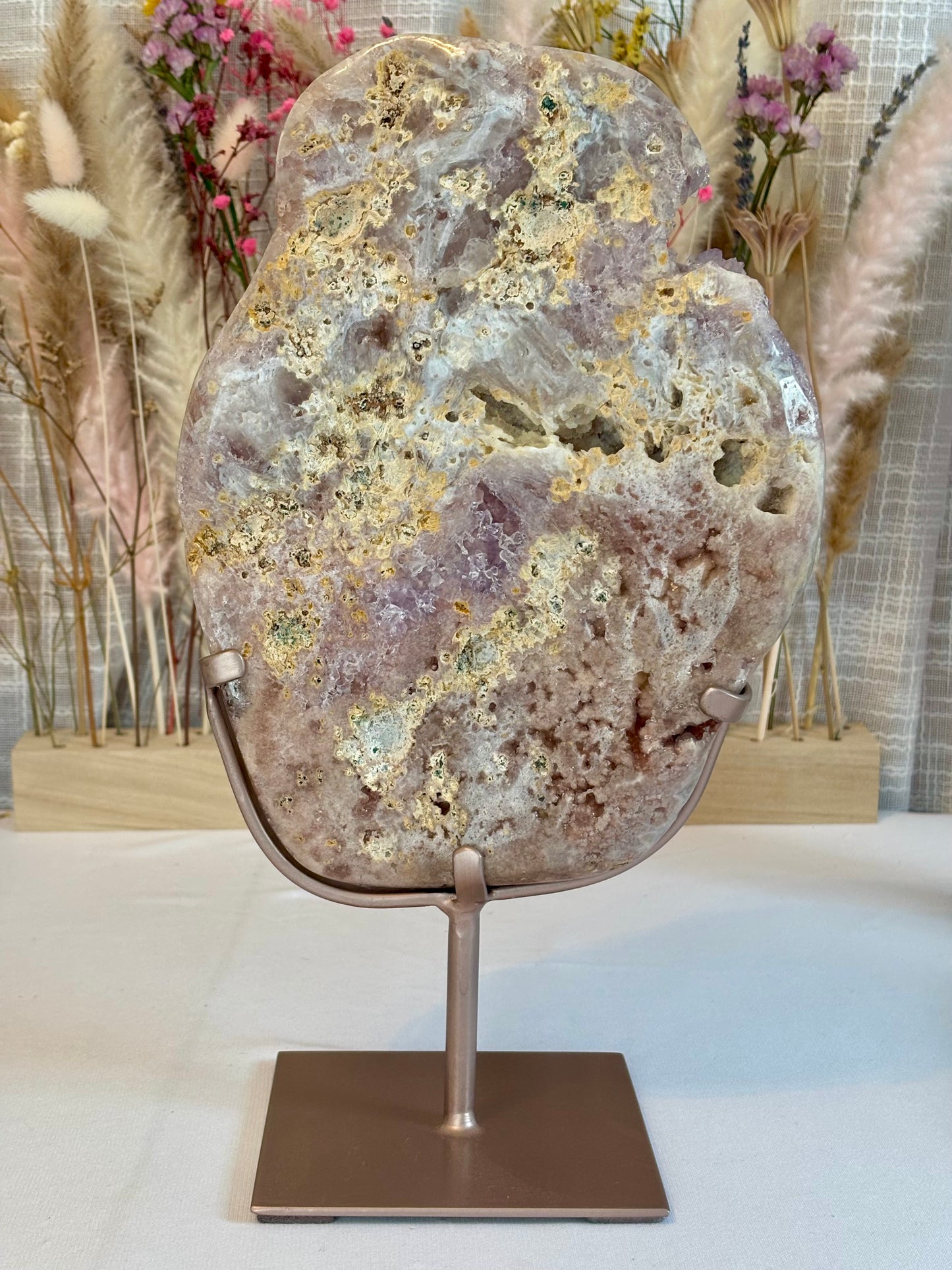 Lilic-pink colored pink amethyst statement piece